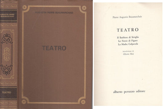 LN- TEATRO BARBIERE SIVILIA FIGARO- BEAUMARCHAIS- PERUZZO --- 1965 - CS - YFS569
