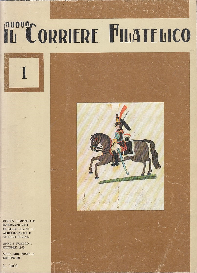 LS- IL NUOVO CORRIERE FILATELICO N.1 RIVISTA -- FIRENZE --- 1975 - S - YFS841