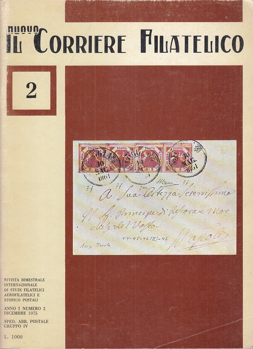 LS- IL NUOVO CORRIERE FILATELICO N.2 RIVISTA -- FIRENZE --- 1975 - S - YFS841