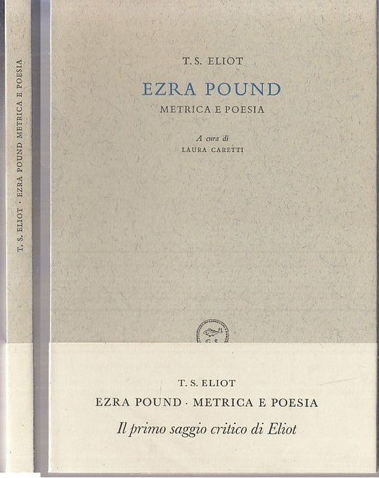LN- EZRA POUND METRICA POESIA - ELIOT- PESCE D'ORO- SCHEIWILLER-- 1967- B-XFS117