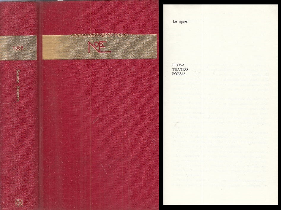 LN- SCRITTORI DEL MONDO NOBEL 1969 SAMUEL BECKETT -- CDE --- 1974 - CS - YFS398