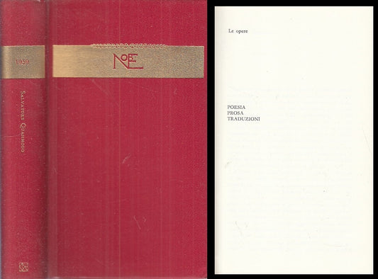 LN- SCRITTORI DEL MONDO I NOBEL 1959 QUASIMODO -- CDE --- 1969 - CS - YFS386