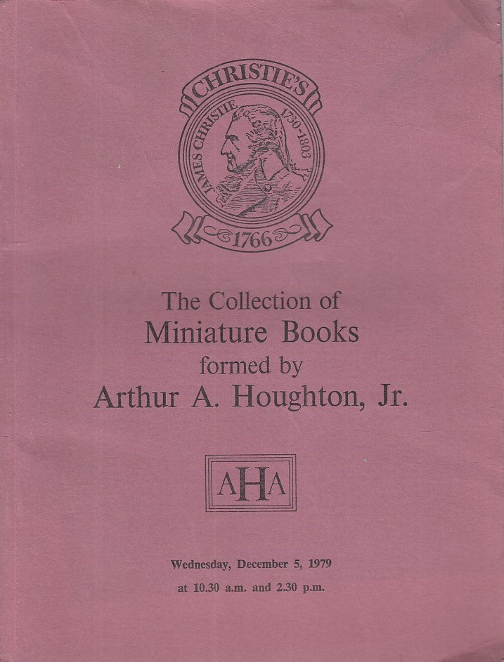 LS- COLLECTION OF MINIATURE BOOKS BY HOUGHTON-- CHRISTIE'S --- 1979 - B - YFS374