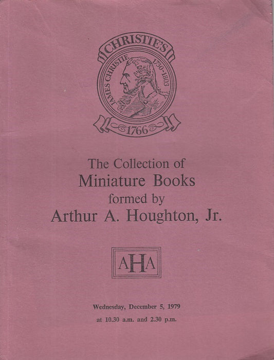 LS- COLLECTION OF MINIATURE BOOKS BY HOUGHTON-- CHRISTIE'S --- 1979 - B - YFS374