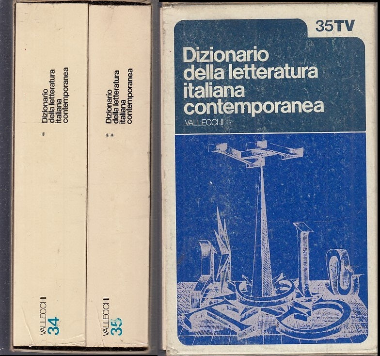 LZ- DIZIONARIO LETTERATURA ITALIANA CONTEMPORANEA 1/2- VALLECCHI- 1973- B-ZFS775