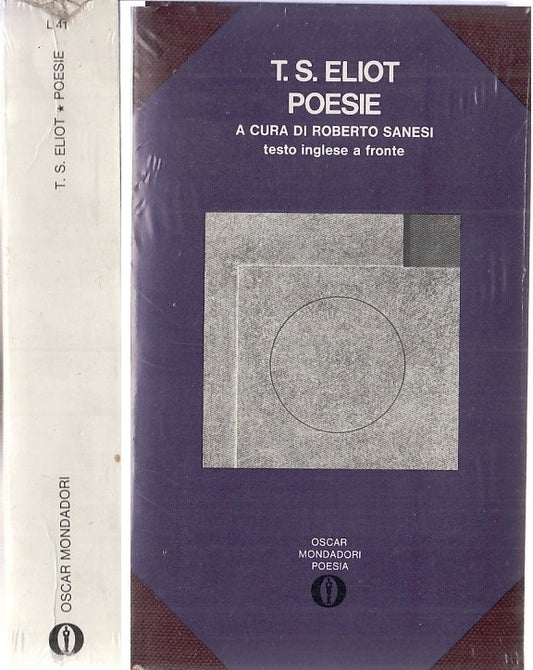 LN- POESIE TESTO INGLESE A FRONTE BLISTERATO- ELIOT- MONDADORI--- 1971- B-XFS117