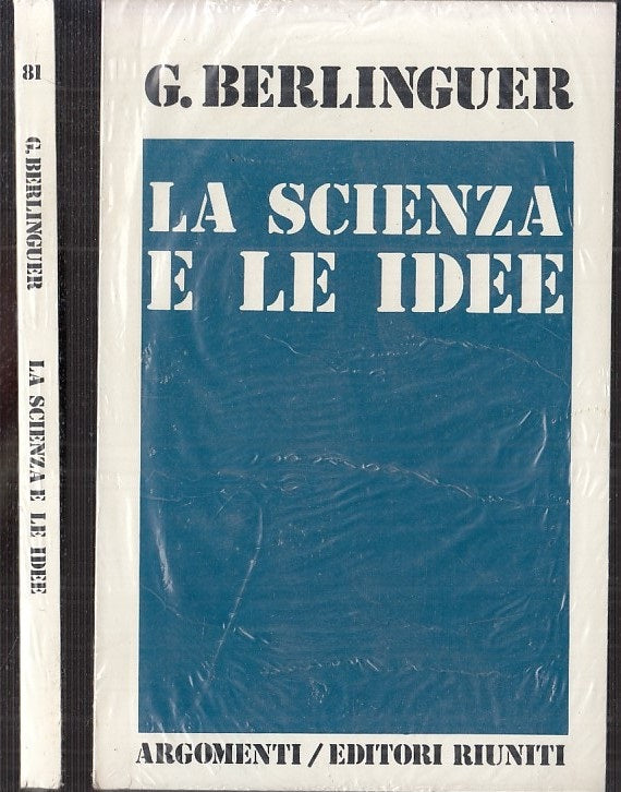 LS- LA SCIENZA E LE IDEE BLISTERATO - BERLINGUER- ED. RIUNITI--- 1978- B- XFS118