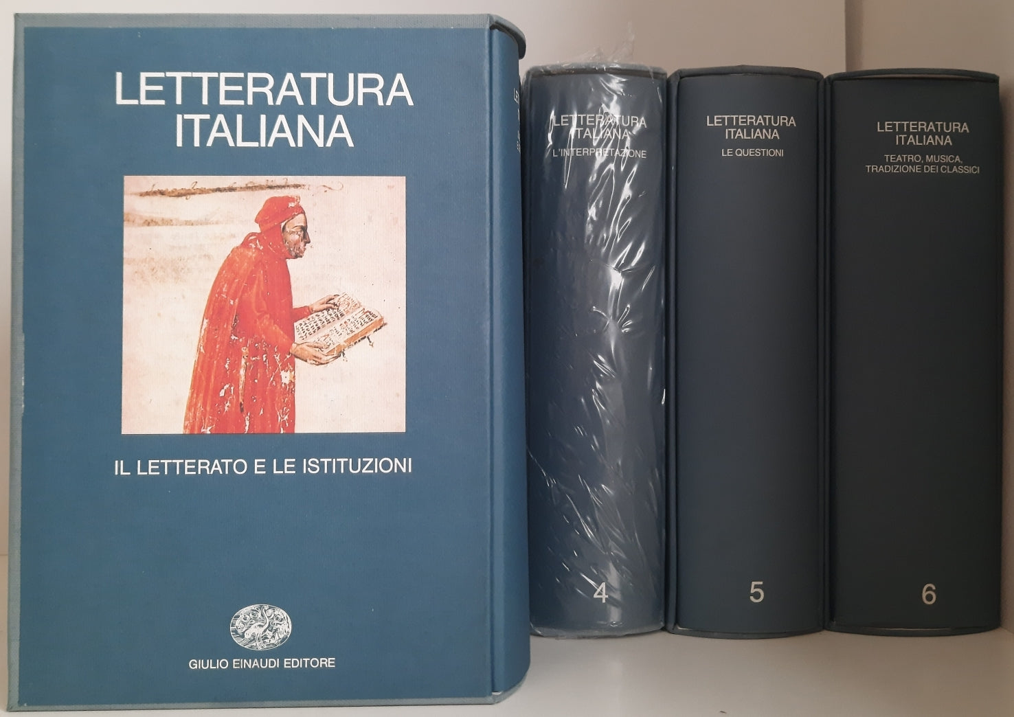 LN- LETTERATURA ITALIANA 1/6 COMPLETA 7 VOLUMI-- GIULIO EINAUDI--- 1982- CS- YFS