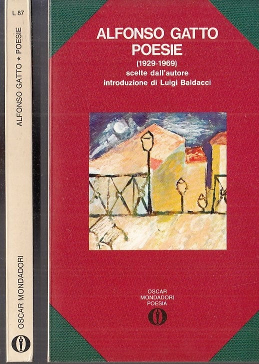 LN- POESIE 1929/1969 - ALFONSO GATTO - MONDADORI - OSCAR -- 1972 - B - XFS117