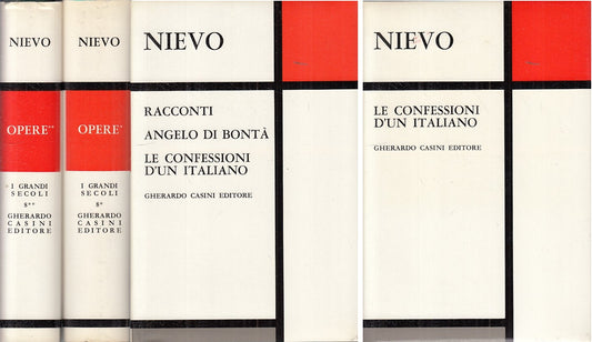 OPERE 2 VOLL. CONFESSIONI D'UN ITALIANO- NIEVO- CASINI--- 1968 - CS - ZFS157