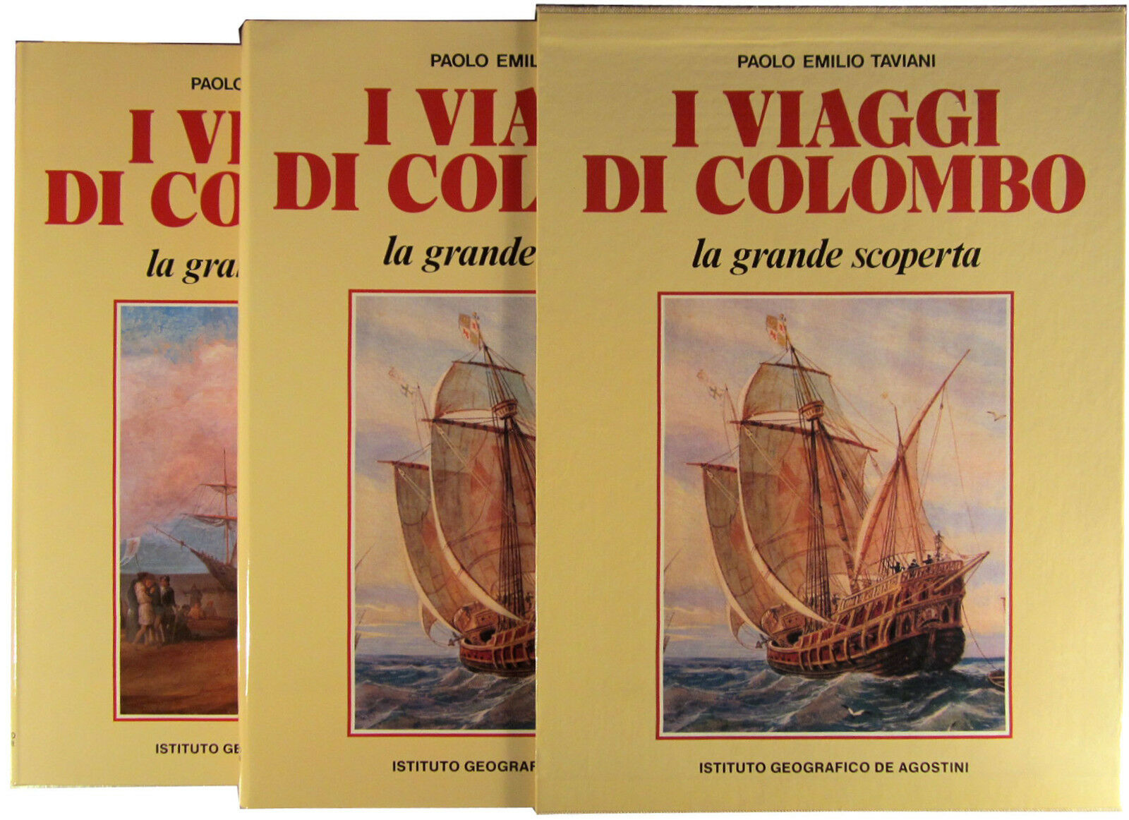 LS- I VIAGGI DI COLOMBO 2 VOLUMI - TAVIANI - DeAGOSTINI --- 1984- CS- ZFS564