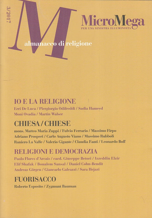 LS- MICROMEGA ALMANACCO DI RELIGIONE N.3 -- MICROMEGA --- 2017 - B - ZFS81