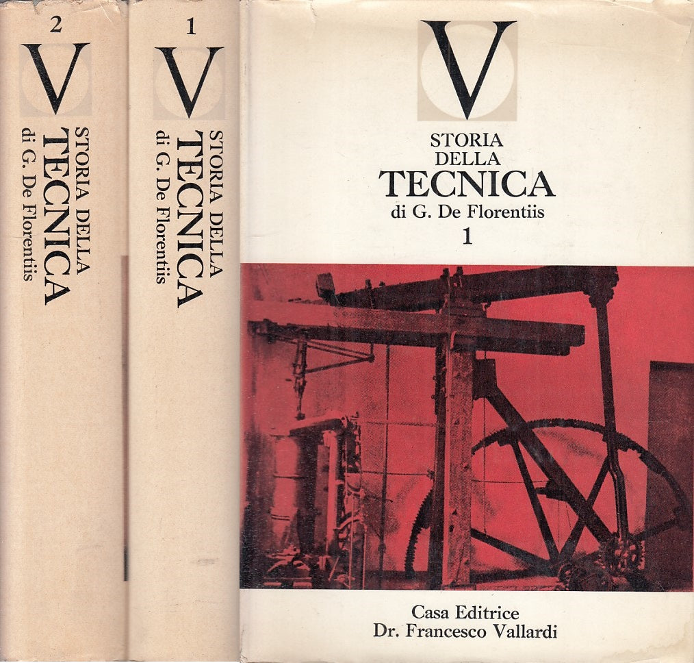 Storia della tecnica 2 volumi - De Florentiis - Vallerdi I secoli - 1968- ZFS141