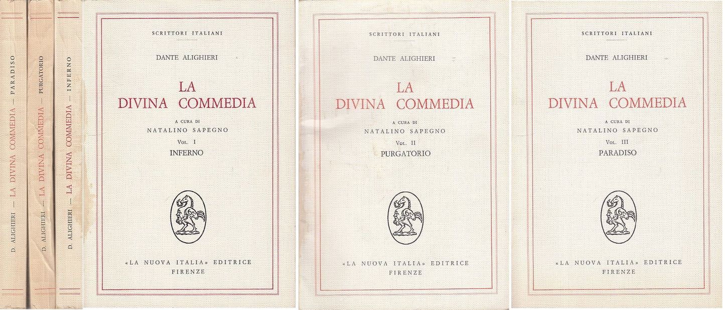 LN- LA DIVINA COMMEDIA 3 VOLL. - DANTE - NUOVA ITALIA --- 1968 - B - ZFS92