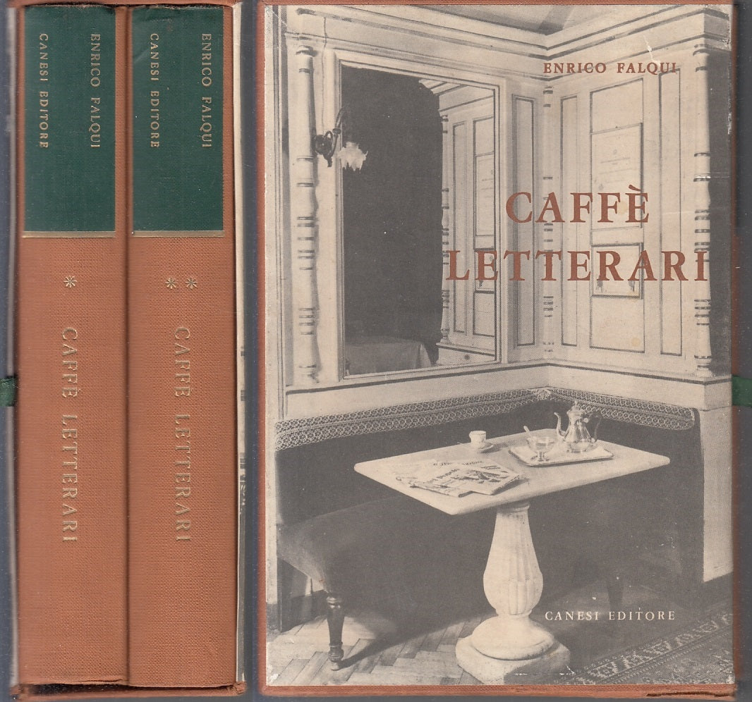 LN- CAFFE' LETTERARI 2 VOLUMI - ENRICO FALQUI - CANESI -- 1a ED.- 1962- C-ZFS501