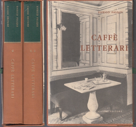 LN- CAFFE' LETTERARI 2 VOLUMI - ENRICO FALQUI - CANESI -- 1a ED.- 1962- C-ZFS501