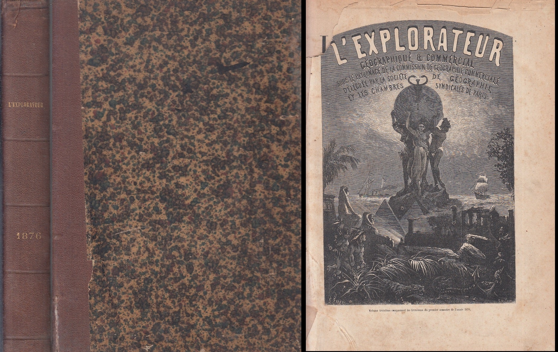 LH- L'EXPLORATEUR JOURNAL PRIMO SEMESTRE - HERTZ PUISSANT ---- 1876 - C - ZFS319