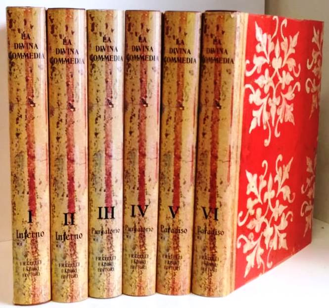 LN- LA DIVINA COMMEDIA 6 VOLUMI COMPLETA- DANTE ALIGHIERI- FABBRI--- 1965-CS-ZFS