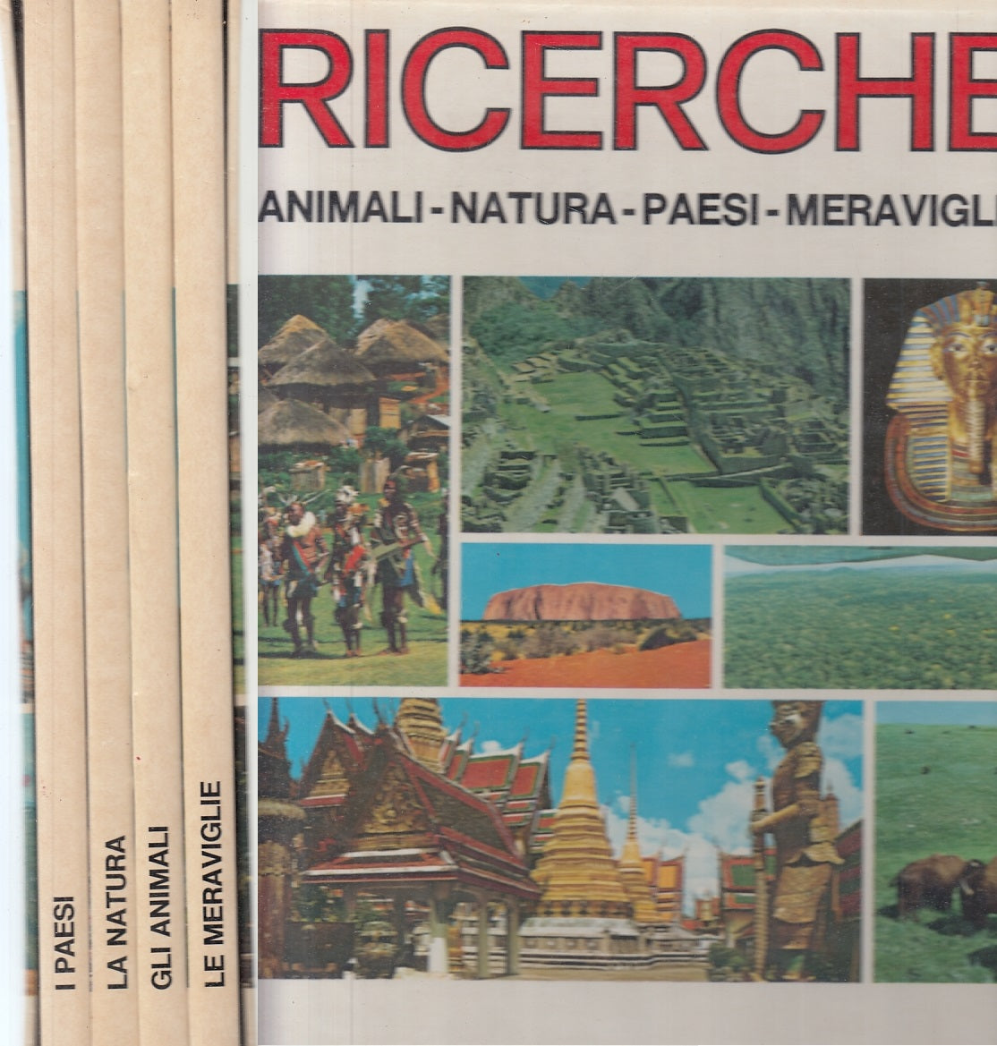 LB- RICERCHE 4 VOLUMI ANIMALI NATURA PAESI -- VALLARDI --- 1975 - C - YFS141