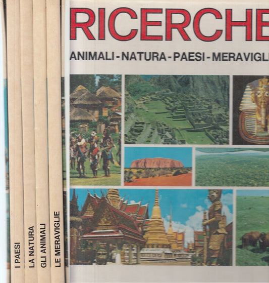 LB- RICERCHE 4 VOLUMI ANIMALI NATURA PAESI -- VALLARDI --- 1975 - C - YFS141