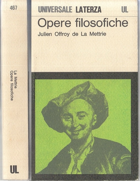 LS- OPERE FILOSOFICHE - DE LA METTRIE - LATERZA - UL -- 1978 - B - XFS118
