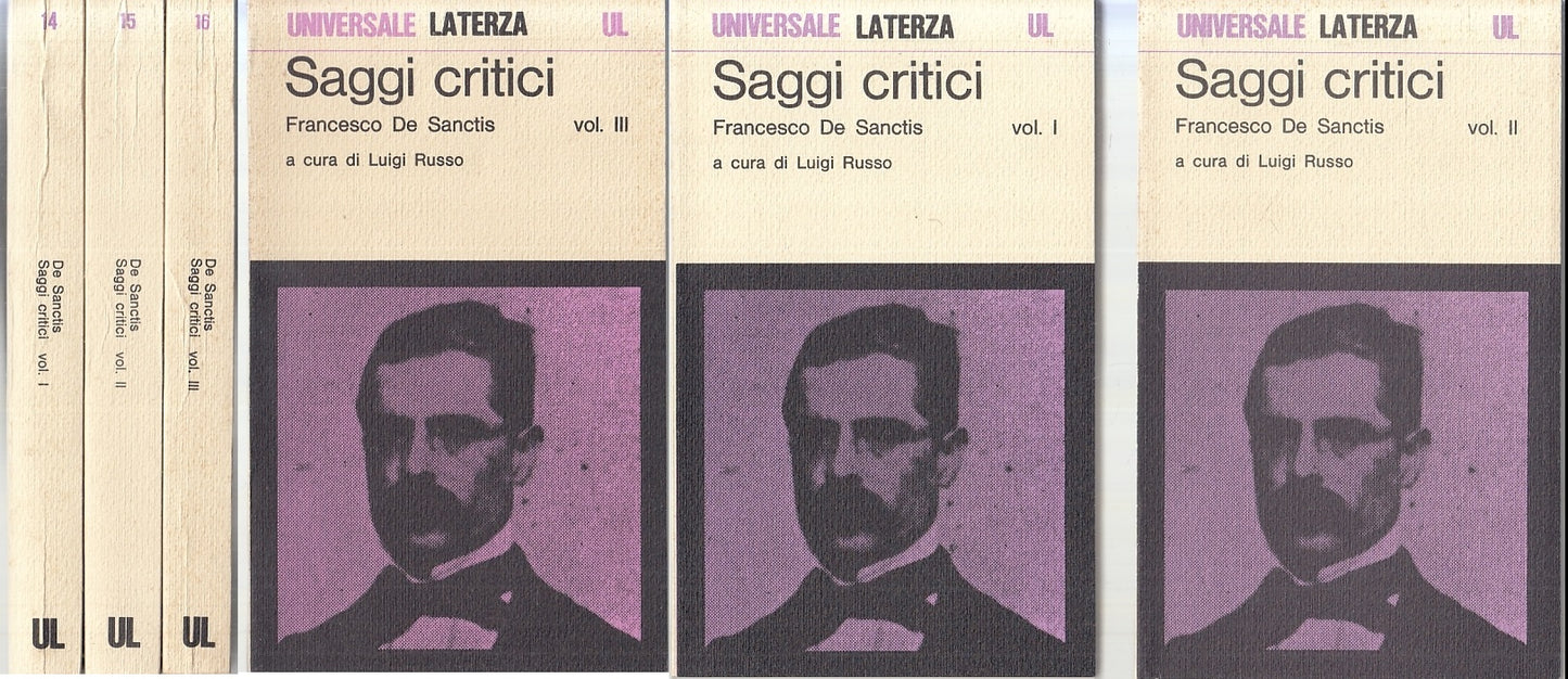 LS- SAGGI CRITICI FRANCESCO DE SANCTIS 1/3 -- LATERZA - UL -- 1974 - B - XFS118