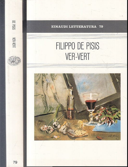 LN- VER-VERT - FILIPPO DE PISIS - EINAUDI - LETTERATURA- 1a ED.- 1984- B- XFS119
