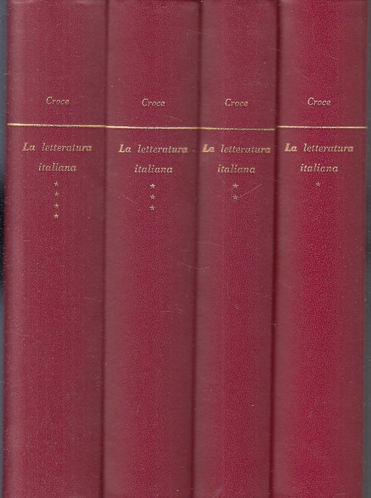LA LETTERATURA ITALIANA 1/4 - CROCE - LATERZA - SCOLASTICA-- 1968- B- XFS121