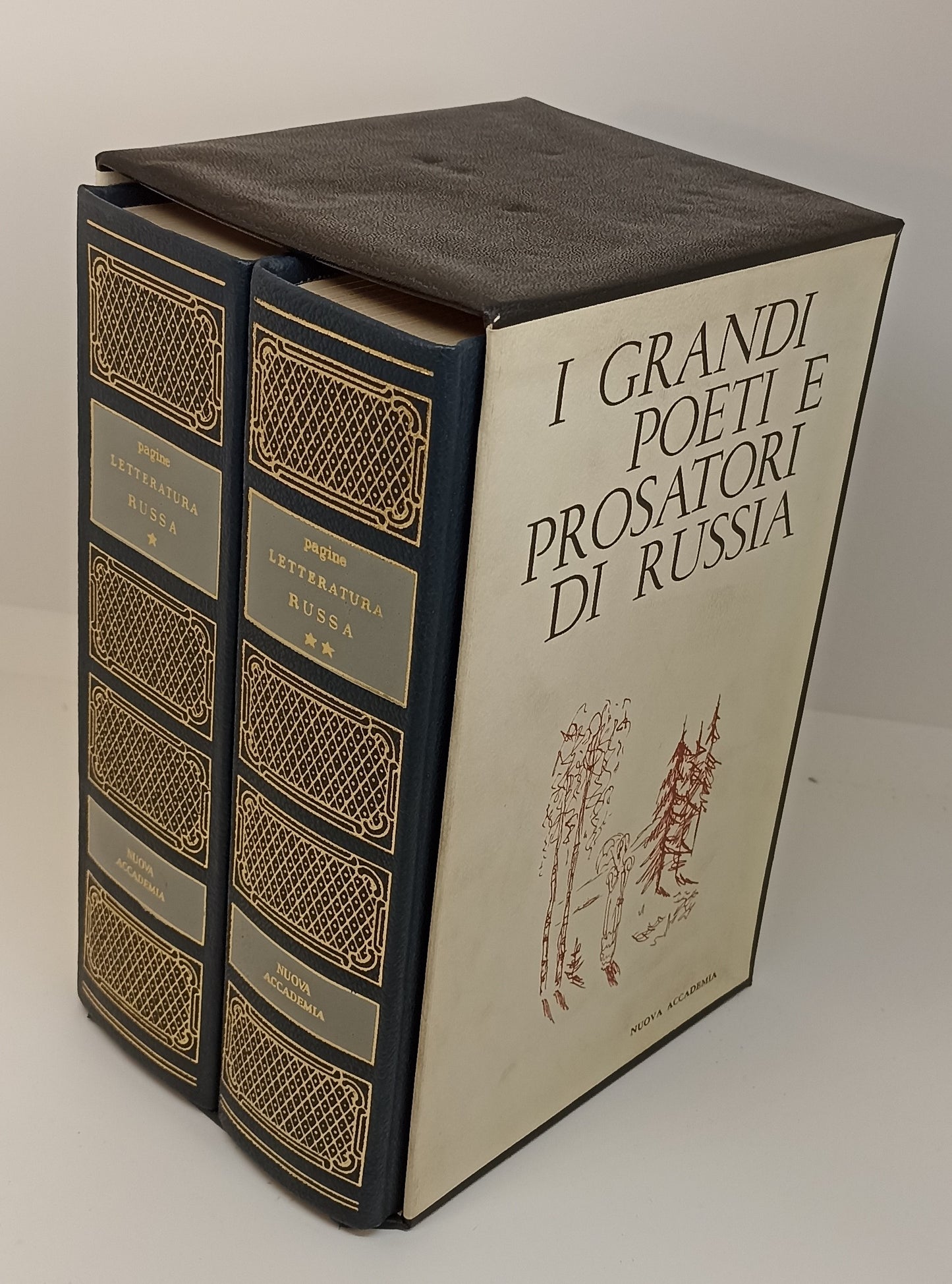 LN- I GRANDI POETI E PROSATORI DI RUSSIA 1/2 -- ACCADEMIA --- 1957 - C - XFS122