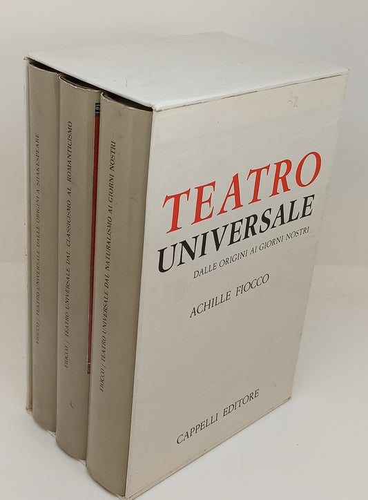 TEATRO UNIVERSALE COFANETTO 3 VOLUMI - FIOCCO - CAPPELLI--- 1970- CS- XFS122