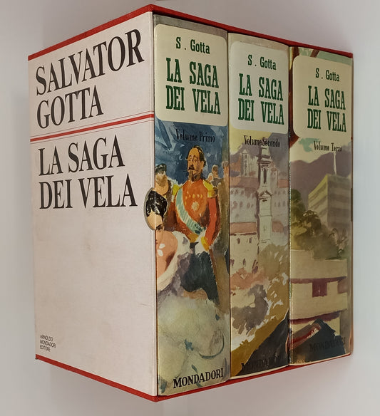 LN- LA SAGA DEI VELA COFANETTO 3 VOLUMI - GOTTA - MONDADORI--- 1974 - CS- XFS122