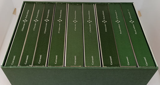 LN- POESIA ITALIANA COFANETTO 9 VOLUMI-- GARZANTI- GRANDI LIBRI-- 1978- B-XFS123