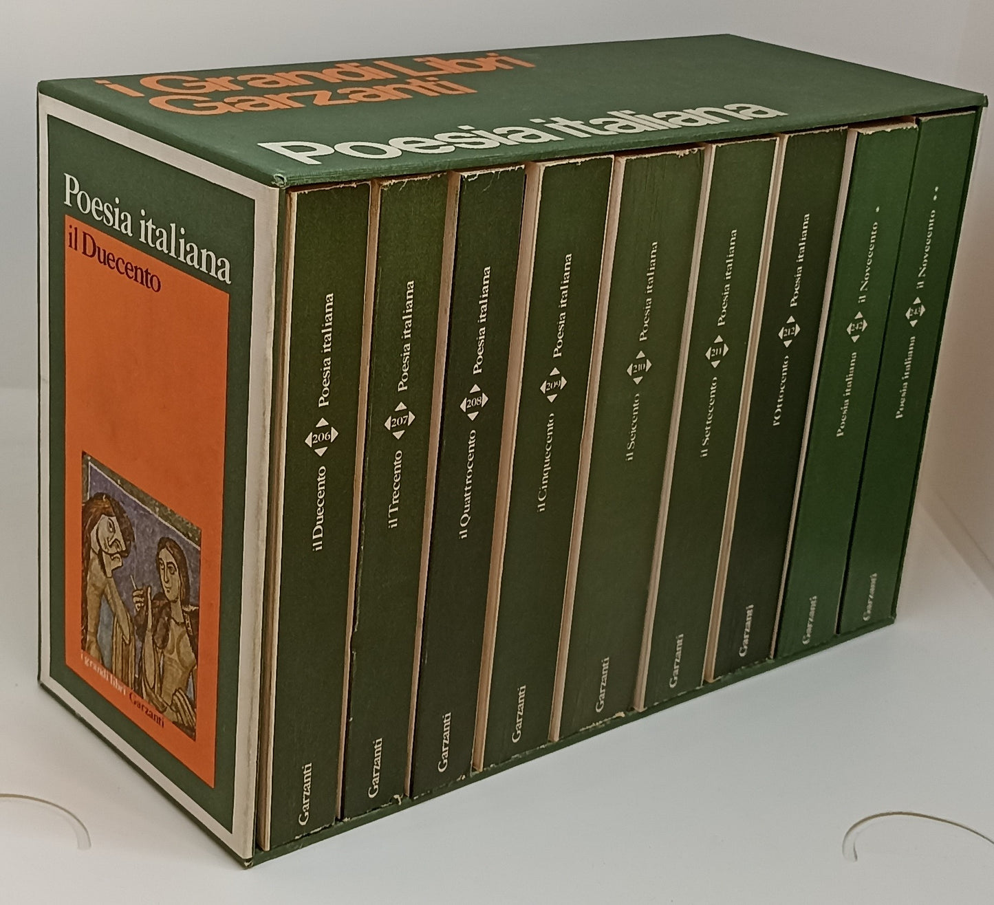 LN- POESIA ITALIANA COFANETTO 9 VOLUMI-- GARZANTI- GRANDI LIBRI-- 1978- B-XFS123