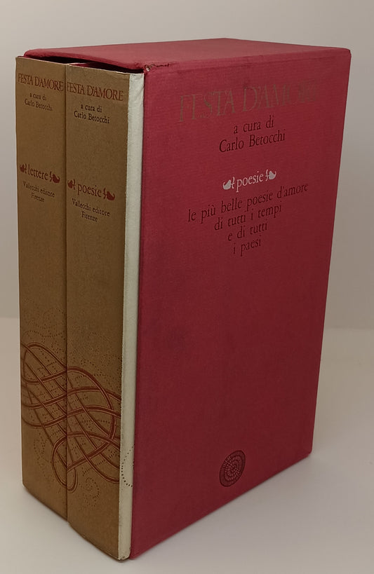 LN- FESTA D'AMORE 2 VOLL POESIE LETTERE- BERTOCCHI- VALLECCHI--- 1969- CS-XFS123