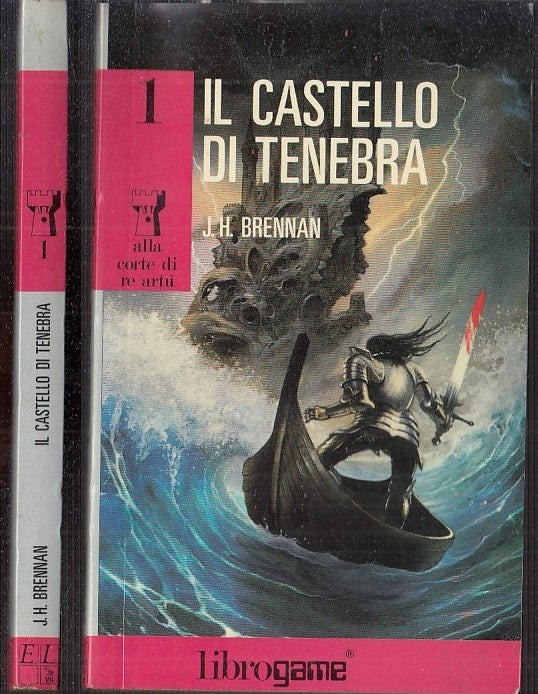 LF- CORTE DI RE ARTU' 1 CASTELLO DI TENEBRA - BRENNAN- LIBROGAME--- 1987- B- YFS