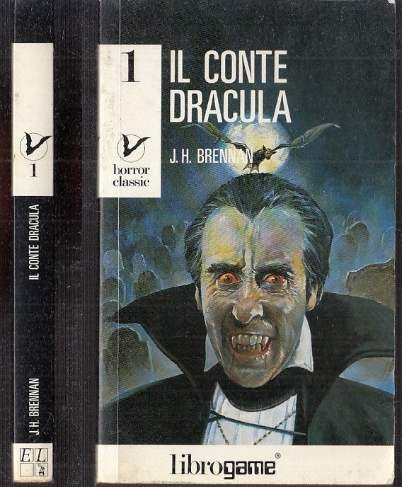 LF- HORROR CLASSIC N.1 IL CONTE DRACULA - BRENNAN - LIBROGAME --- 1987 - B - YFS