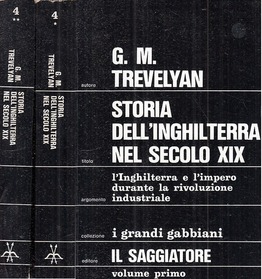 LS- STORIA DELL'INGHILTERRA SECOLO XIX 2 VOLL. -- SAGGIATORE --- 1973 - B - ZFS7