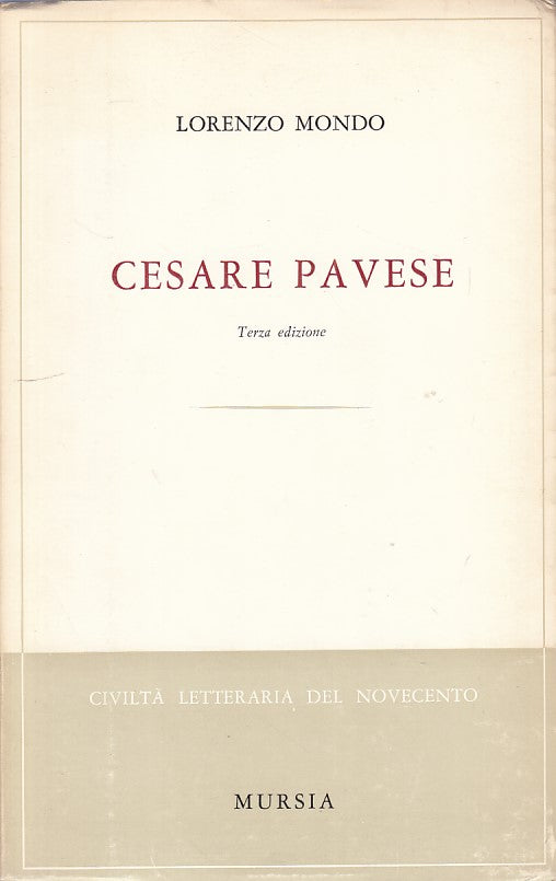LS- CESARE PAVESE - MONDO - MURSIA - PROFILI -- 1970 - B - ZFS7