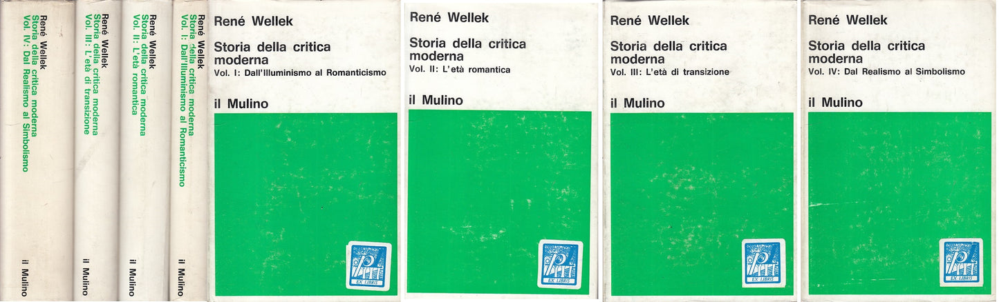 LS- STORIA DELLA CRITICA MODERNA 4 VOLL.- WELLEK - MULINO --- 1971 - CS - ZFS267