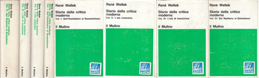 LS- STORIA DELLA CRITICA MODERNA 4 VOLL.- WELLEK - MULINO --- 1971 - CS - ZFS267
