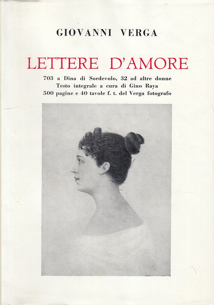 LN- LETTERE D'AMORE - GIOVANNI VERGA - TINDALO --- 1971 - CS - ZFS267