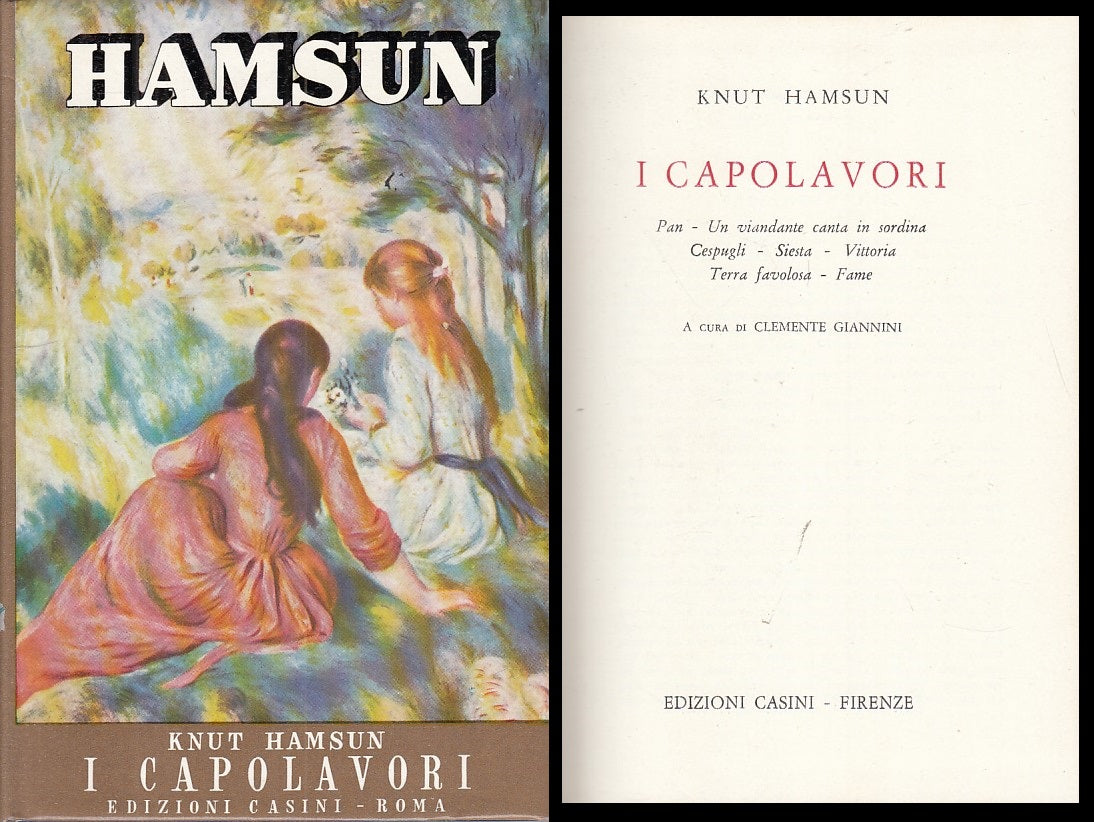 LN- I CAPOLAVORI DI KNUT HAMSUN -- CASINI - GRANDI MAESTRI -- 1966 - CS - ZFS267
