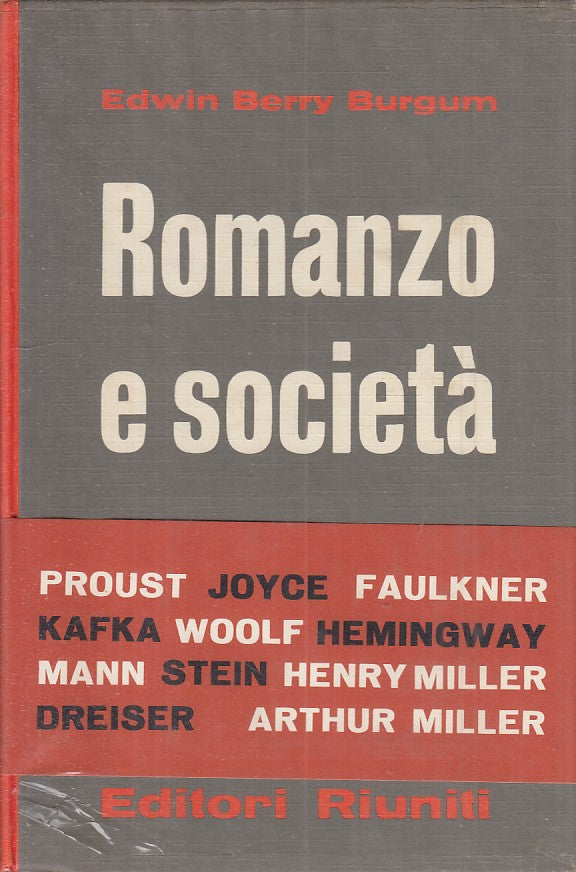 LS- ROMANZO E SOCIETA' - BURGUM - RIUNITI -- 1a ED. - 1965 - CS - ZFS393