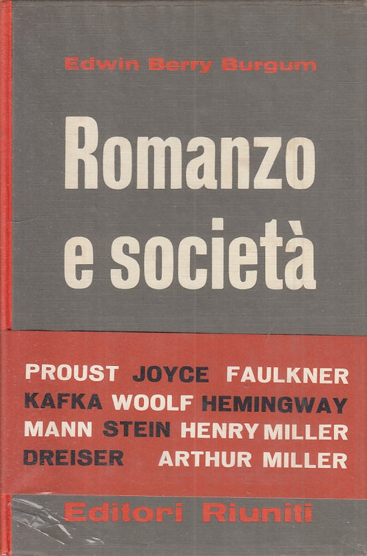 LS- ROMANZO E SOCIETA' - BURGUM - RIUNITI -- 1a ED. - 1965 - CS - ZFS393