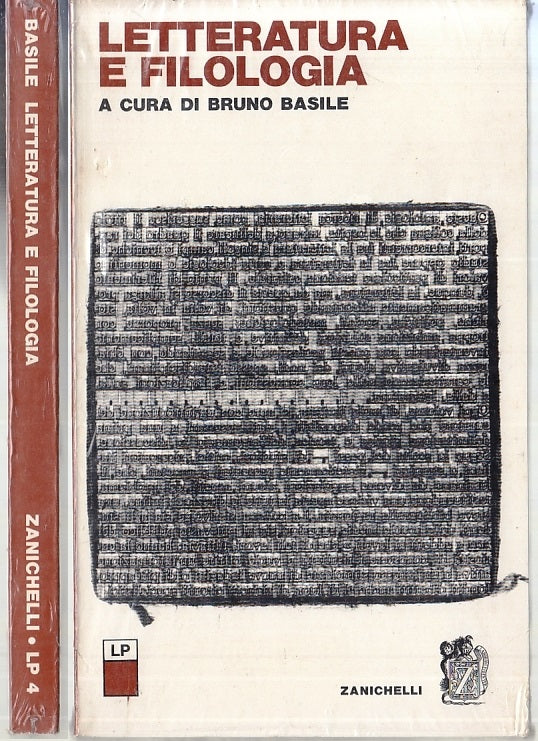 LS- LETTERATURA E FILOLOGIA NUOVO - BRUNO BASILE - ZANICHELLI--- 1975- B- XFS123
