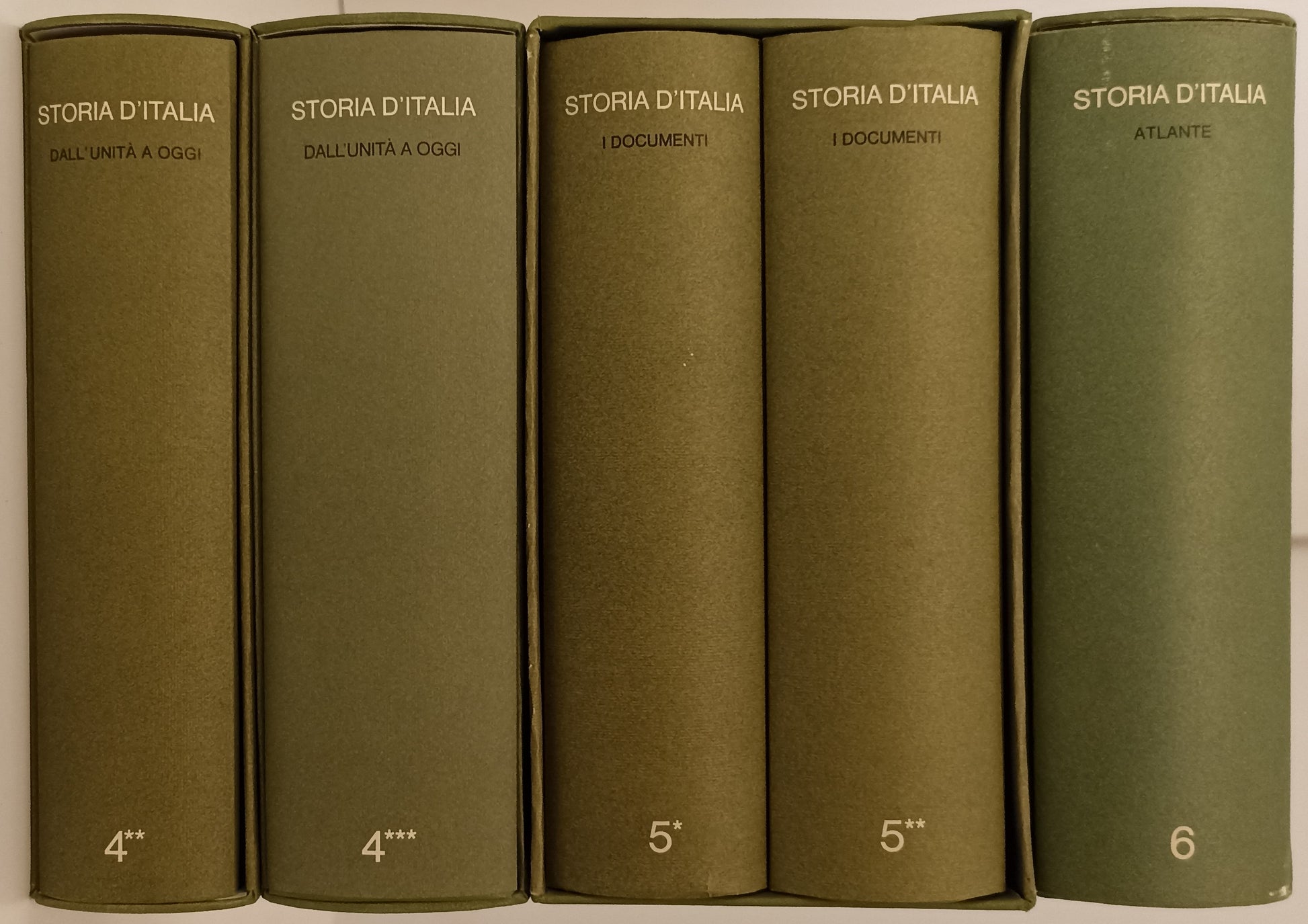 LS- STORIA D'ITALIA 6 VOLUMI IN 10 TOMI COMPLETA -- EINAUDI --- 1971 - CS - YFS