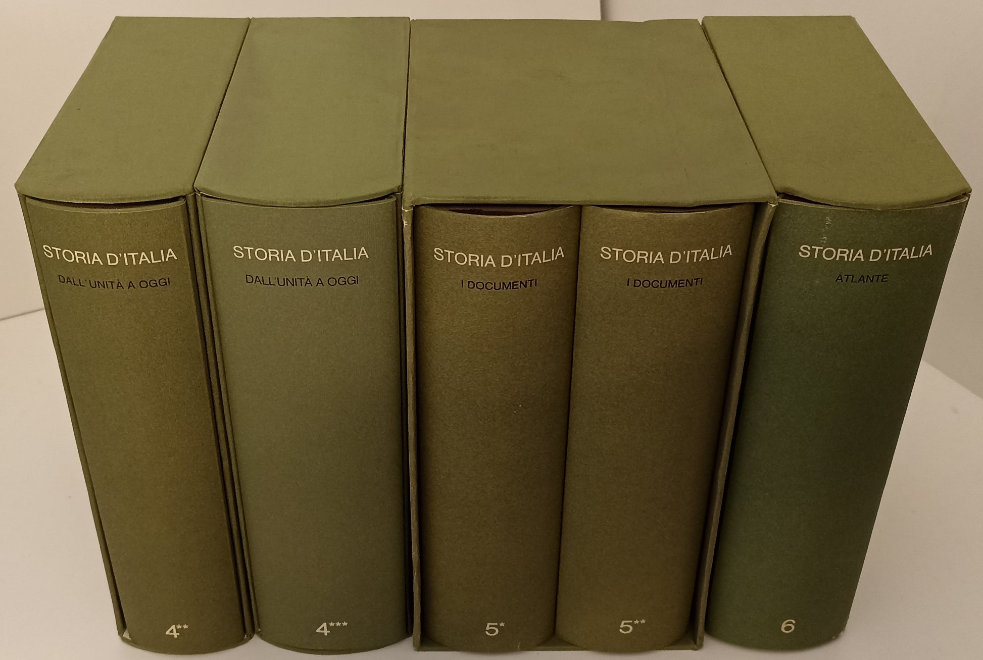 LS- STORIA D'ITALIA 6 VOLUMI IN 10 TOMI COMPLETA -- EINAUDI --- 1971 - CS - YFS