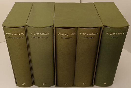 LS- STORIA D'ITALIA 6 VOLUMI IN 10 TOMI COMPLETA -- EINAUDI --- 1971 - CS - YFS