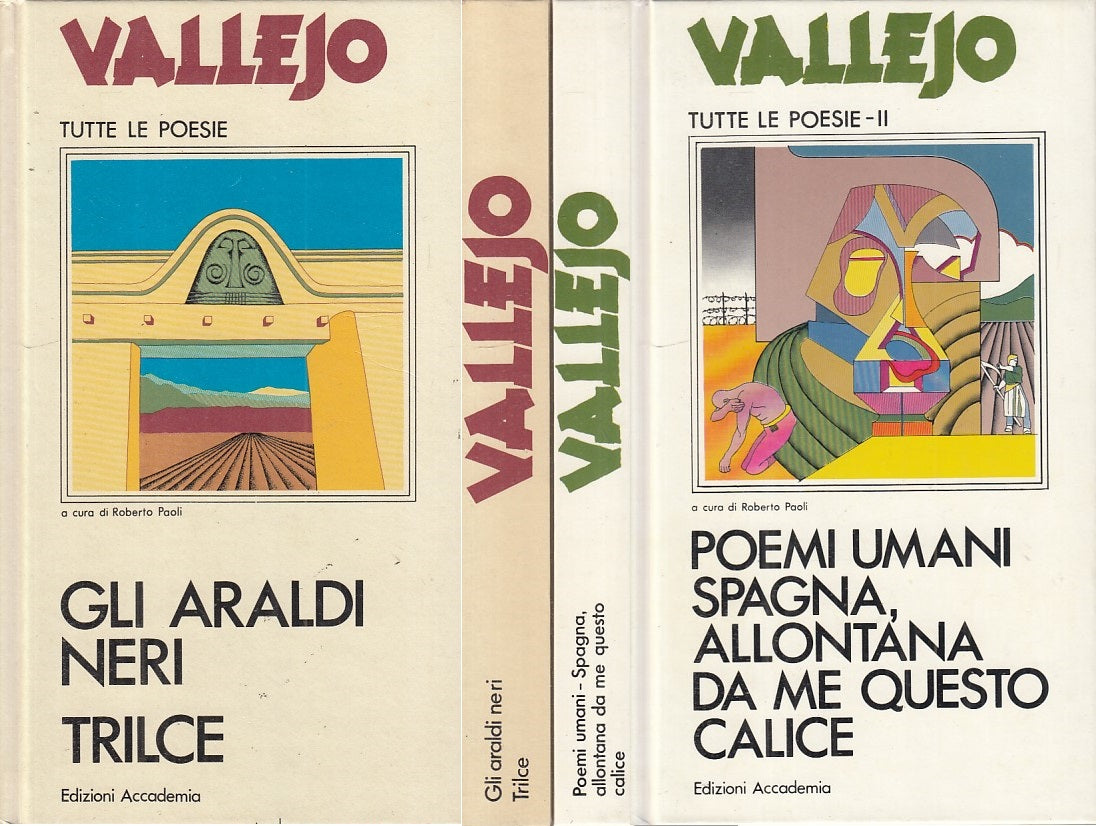 LN- TUTTE LE POESIE 2 VOLL. - VALLEJO - ACCADEMIA- MAESTRALE-- 1973 - C - YFS480