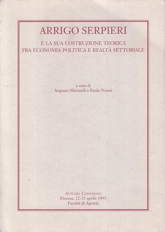 LS- ARRIGO SERPIERI COSTRUZIONE TEORICA -- FIRENZE --- 1993 - B - ZFS236